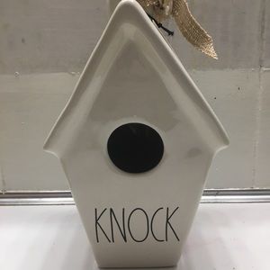 Rae Dunn “KNOCK” Birdhouse